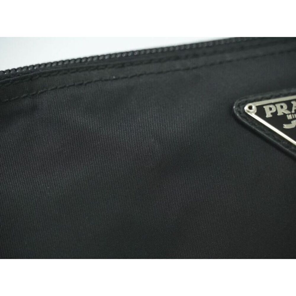 Authentic Prada Nylon Pouch Accessory Case Black … - image 7